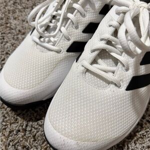 White and Black Adidas Sneakers